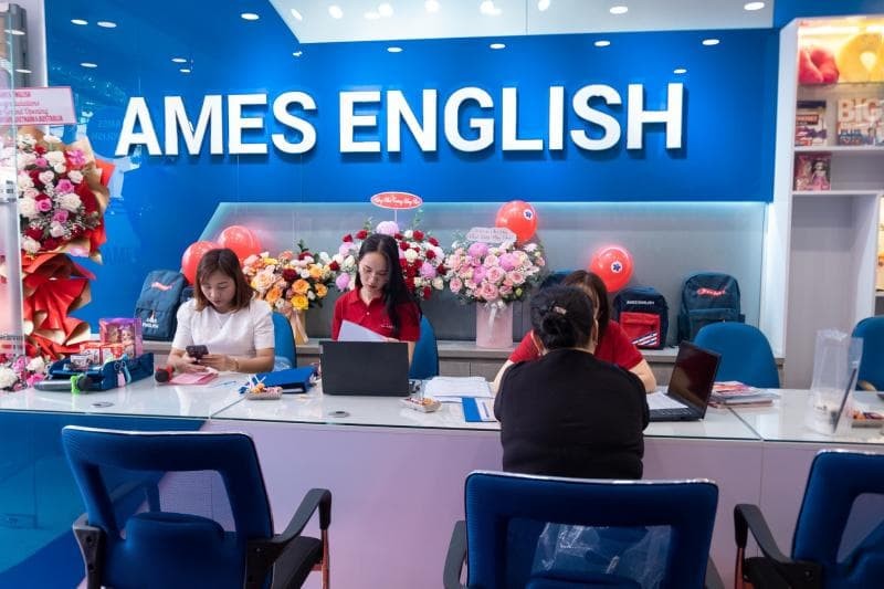 Không gian cơ sở đào tạo chuyên nghiệp tại Anh ngữ AMES, trung tâm tiếng Anh uy tín hàng đầu tại Hà Nội