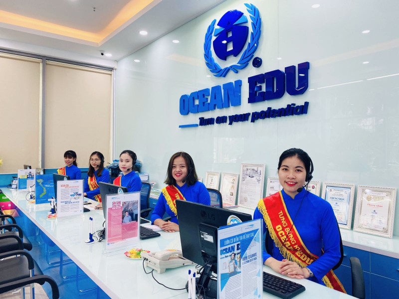 Cơ sở vật chất chuyên nghiệp tại trung tâm Anh ngữ Ocean Edu quận Hoàng Mai Hà Nội