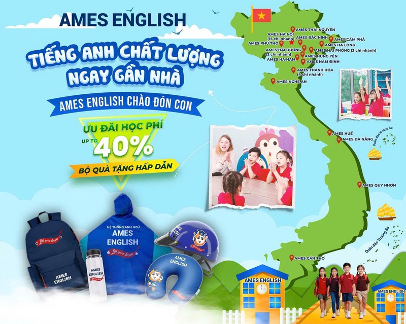 Hình ảnh thực tế Top Trung Tâm Tiếng Anh tại Quận Long Biên Hà Nội của AMES English