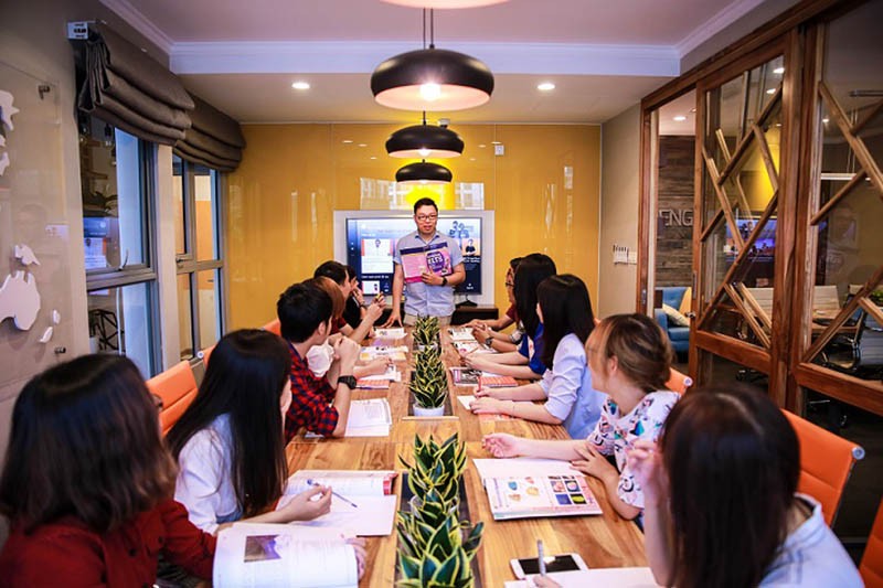 Không gian học tập cao cấp và hiện đại tại Trung tâm Anh ngữ JOLO
